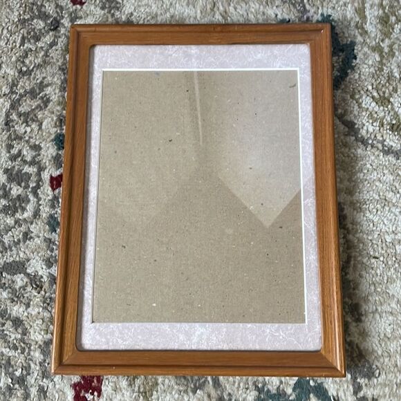 Vintage Picture Frame with Pink & White Matting Hang or Stand Freely - Picture 7 of 11